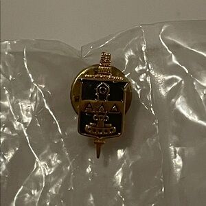 Gold and Black Enamel Pin